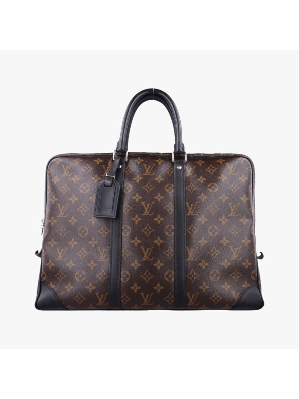 Louis Vuitton Porte Documents Voyage Monogram Brown Canvas Business Bag
